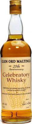 Glen Ord 1969 Celebratory Whisky Glen Ord Maltings 25th Anniversary 60% 750ml