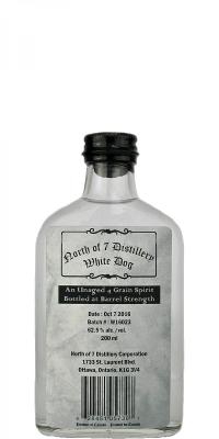 North of 7 Whisky White Dog Batch W16023 62.5% 200ml