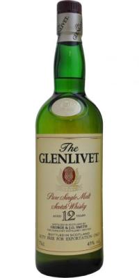 Glenlivet 12yo Pure Single Malt Duty Free 43% 750ml