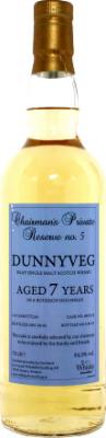 Dunnyveg 2007 SWf Chairman's Private Reserve #5 Bourbon Hogshead 09053/2 54.3% 700ml