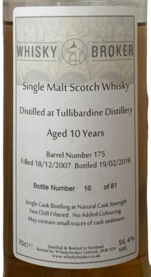 Tullibardine 2007 WhB 56.4% 700ml