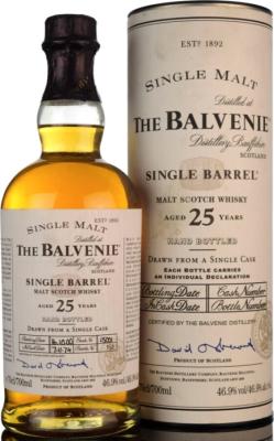 Balvenie 1974 Single Barrel Cask no.15001 25yo 46.9% 700ml