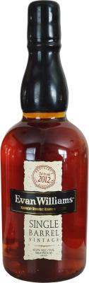 Evan Williams 2012 Single Barrel New American Oak #873 43.3% 750ml