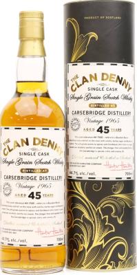 Carsebridge 1965 HH The Clan Denny Bourbon Barrel 44.7% 700ml