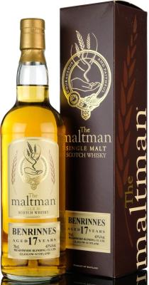 Benrinnes 1980 MBl The Maltman Refill Bourbon Cask 43% 700ml