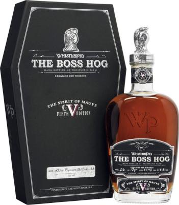 WhistlePig The Boss Hog 5th Edition Calvados Casks Finish 58.4% 750ml