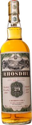 Old Rhosdhu 1990 JW Old Train Line Bourbon Cask #401 29yo 49.8% 700ml