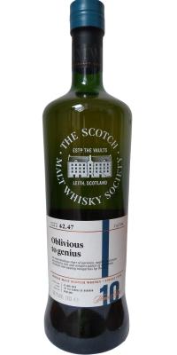 Tobermory 2008 SMWS 42.47 Oblivious to genius 1st Fill Ex-Bourbon Barrel 60.1% 700ml