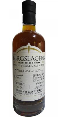 Bergslagens 2011 Ber Private Cask Sherry Cask Peated 274 60% 700ml