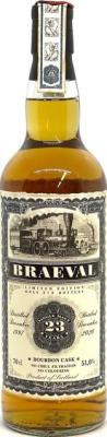 Braeval 1997 JW Old Train Line Bourbon Casks #21562 23yo 51% 700ml
