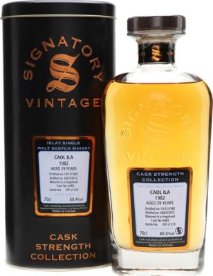 Caol Ila 1982 SV Cask Strength Collection #6482 60.4% 700ml