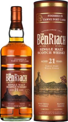 BenRiach 21yo Tawny Port Finish Wood Finish Series 46% 700ml