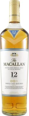 Macallan 12yo Triple Cask Matured Fine Oak Europ. & Amer. Sherry Seas. Oak C.,Ex-Bourbon 40% 700ml