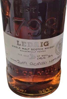 Ledaig 2009 Hand Filled Distillery Exclusive Oloroso Cask 52.6% 700ml