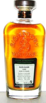 Glen Elgin 1990 SV Cask Strength Collection Bourbon Barrels 7882 & 7884 50% 700ml