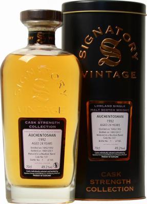 Auchentoshan 1992 SV Cask Strength Collection Bourbon Barrel #537 49.2% 700ml