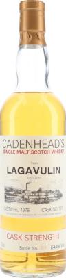 Lagavulin 1978 CA Distillery Label #127 64.4% 700ml