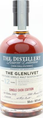 Glenlivet 2007 1st Fill Sherry Butt 58% 500ml