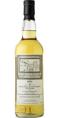 Aultmore 1991 BR #6090 Shinanoya 49.9% 700ml