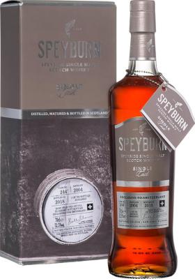 Speyburn 2004 Single Cask 1st Fill Sherry Butt #244 Switzerland Exclusive 52.5% 700ml