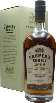 Ardmore 2008 VM The Cooper's Choice 10yo sherry cask finish #9609 51% 700ml