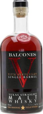 Balcones 5th Anniversary Single Barrel #2653 57.5% 750ml