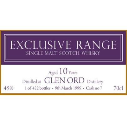 Glen Ord 1999 CWC Exclusive Range American Oak 7 45% 700ml