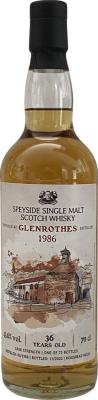 Glenrothes 1986 DRFS Bourbon Hogshead Wu DRAM Clan 45.6% 700ml