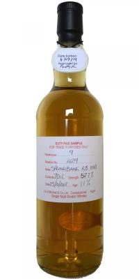 Springbank 2007 Duty Paid Sample For Trade Purposes Only Refill Bourbon Hogshead Rotation 429 57.7% 700ml