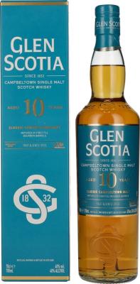 Glen Scotia 10yo Classic Campbeltown Malt 1st-Fill-Ex-Bourbon 40% 700ml