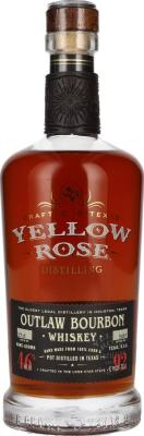 Yellow Rose US Outlaw Bourbon Whisky 46% 700ml