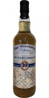 Bruichladdich 2007 WW8 The Warehouse Collection Bourbon Barrel W81066 51.8% 700ml