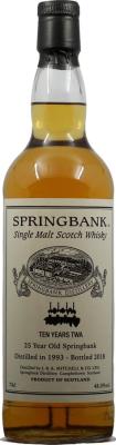 Springbank 1993 Private Cask 10yo TWA 48% 700ml