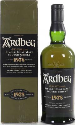 Ardbeg 1978 43% 700ml