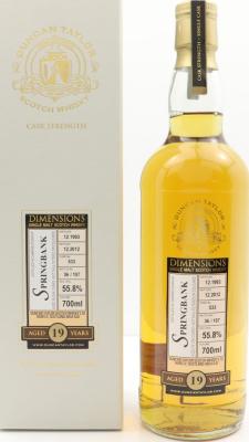 Springbank 1993 DT Dimensions #533 55.8% 700ml