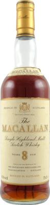 Macallan 8yo Matured in Sherry Wood Sherry Wood Matured 43% 750ml