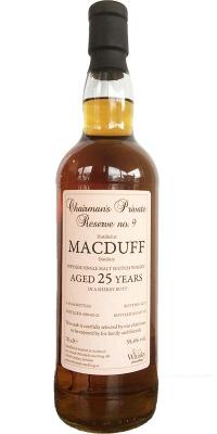 Macduff 1990 SWf Chairman's Private Reserve #9 Sherry Butt #1271 55.4% 700ml