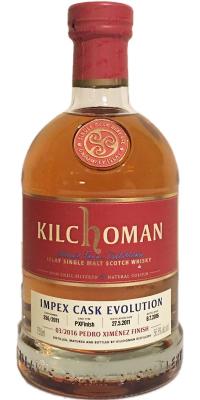 Kilchoman 2011 ImpEx Cask Evolution 03/2016 256/2011 56.8% 750ml