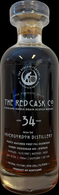 Invergordon 1987 GWhL The Red Cask Co 1st Fill Oloroso Hogshead 57.2% 700ml