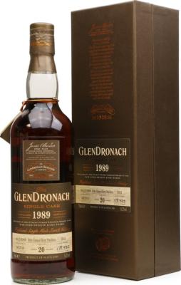 Glendronach 1989 Single Cask Batch 2 Pedro Ximenez Sherry Puncheon #3315 53.2% 700ml