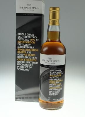 Invergordon 1972 TFM City Landmarks 46yo Bourbon Barrel #32 49.9% 700ml