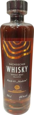 Sachsischer Whisky Single Malt Fruchtig Madeira 46% 500ml