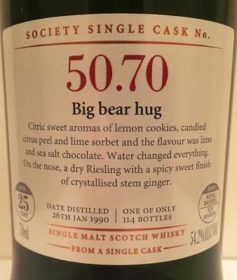 Bladnoch 1990 SMWS 50.70 Refill Ex-Bourbon Barrel 54.2% 750ml