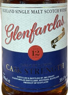 Glenfarclas 12yo Cask Strength Japan Exclusive 59.6% 700ml