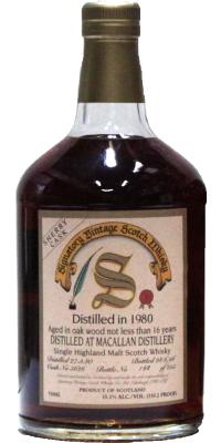 Macallan 1980 SV Vintage Collection Dumpy Sherry Cask #5626 55.1% 750ml