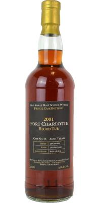 Port Charlotte 2001 Blood Tub Private Cask Bottling #36 46% 700ml