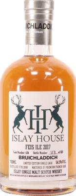 Bruichladdich 2006 Feis Ile 2017 Matured in Premium French Oak #434 Islay House 54.5% 700ml
