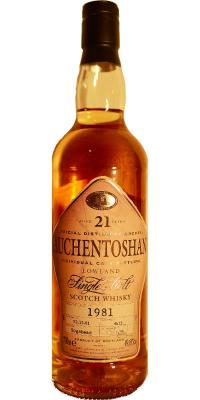 Auchentoshan 1981 Individual Cask Bottling #4613 Dewar Rattray 49.6% 700ml