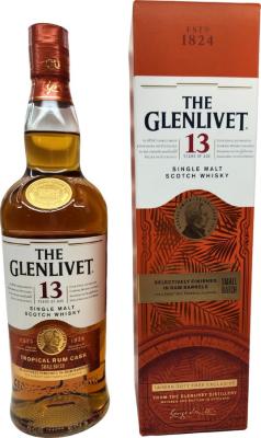 Glenlivet 13yo Tropical Rum Cask Rum Barrel Finish Taiwan Duty Free Exclusive 48% 700ml