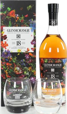 Glenmorangie 18yo Azuma Makoto Limited Edition Giftbox With Glasses 43% 700ml